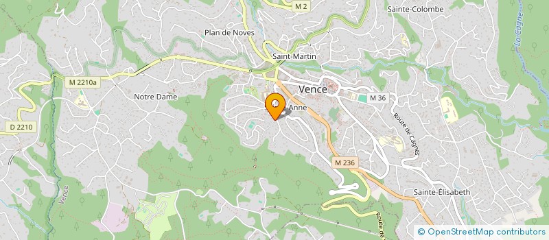 localisation de l'entreprise PARFUMERIE DE CHATEAU  VENCE