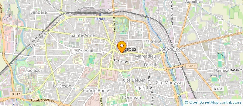 localisation de l'entreprise PARFUMERIE DU PALAIS DE GESTAS à TARBES