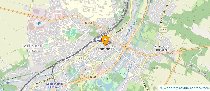 localisation de l'entreprise PARFUMERIE-ESTHETIQUE ETAMPOISE à ETAMPES