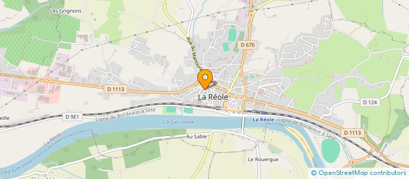 localisation de l'entreprise PARFUMERIE ESTHETIQUE NUANCES à LA REOLE