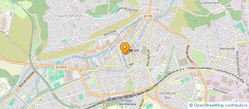 localisation de l'entreprise PARFUMERIE INSTITUT DE BEAUTE ALTHEA à EVREUX