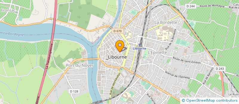 localisation de l'entreprise PARFUMERIE INSTITUT DELPHINE à LIBOURNE