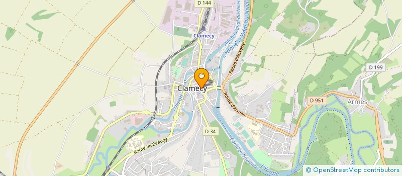 localisation de l'entreprise PARFUMERIE L'ECHOPPE à CLAMECY