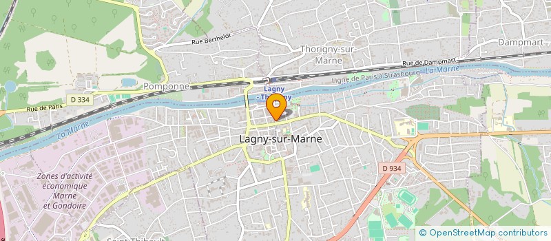 localisation de l'entreprise PARFUMERIE MARIE-PIERRE à LAGNY-SUR-MARNE