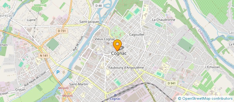 localisation de l'entreprise PARFUMERIE MARYVONNE à COGNAC