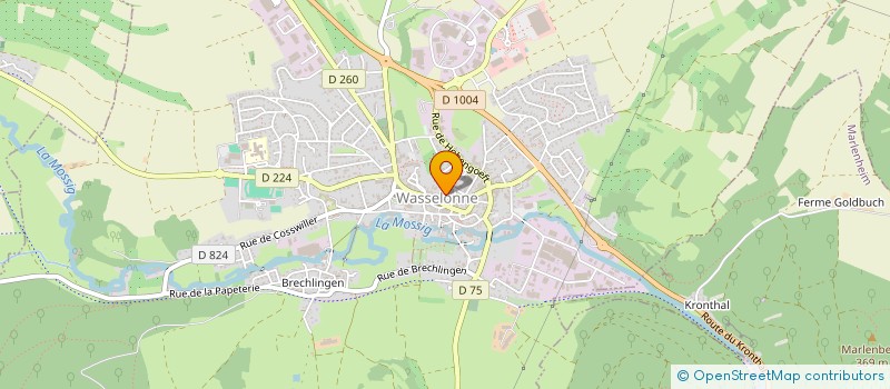 localisation de l'entreprise PARFUMERIE MORGANE à WASSELONNE