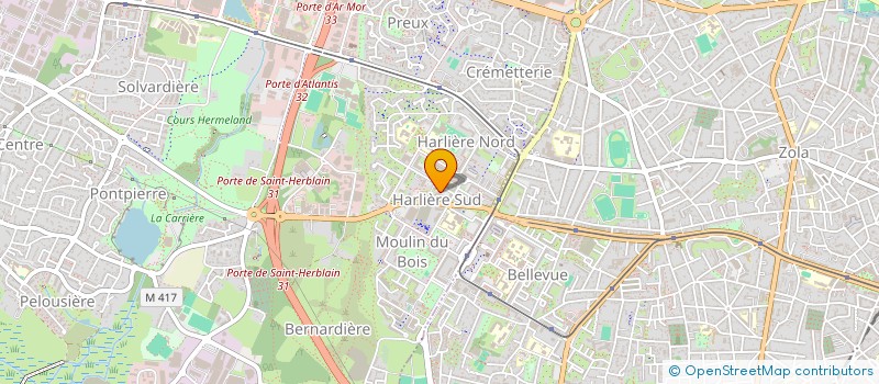 localisation de l'entreprise PARFUMERIE PERSPICACE  SAINT-HERBLAIN