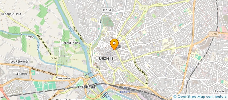 localisation de l'entreprise PARFUMERIE SAINT CLAIR  BEZIERS