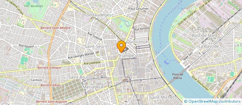 localisation de l'entreprise PARFUMERIES GRADIT SA  BORDEAUX