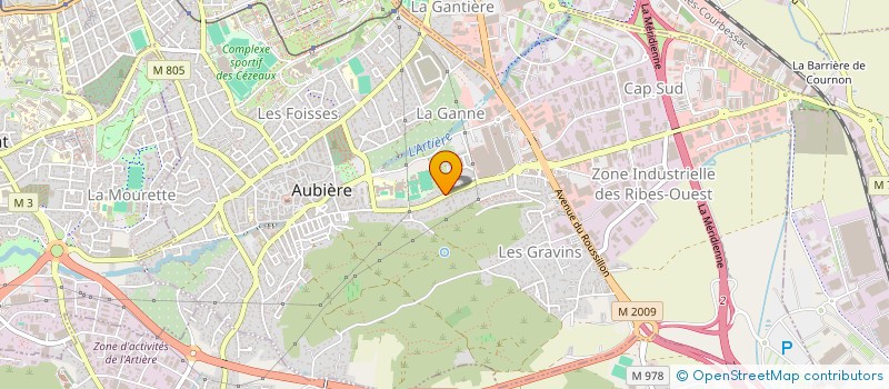 localisation de l'entreprise PARFUMERIES INSTITUTS DE BEAUTE SELECTIO  AUBIERE