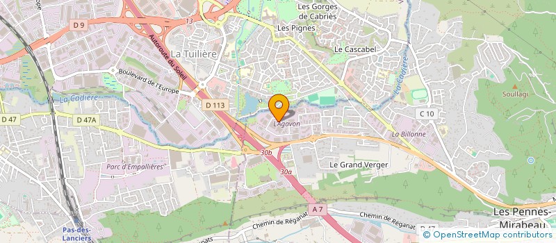localisation de l'entreprise PARFUMS CORANIA à LES PENNES MIRABEAU