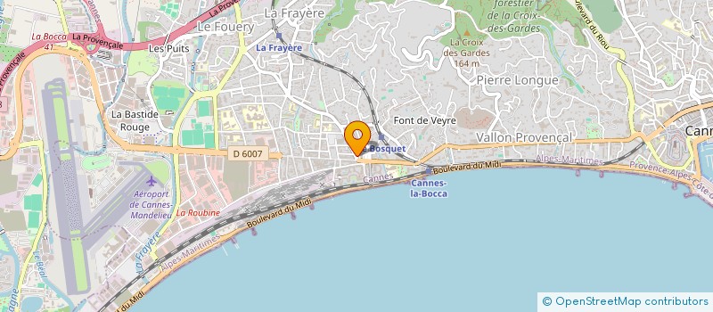 localisation de l'entreprise PARFUMS DE FEMME à CANNES