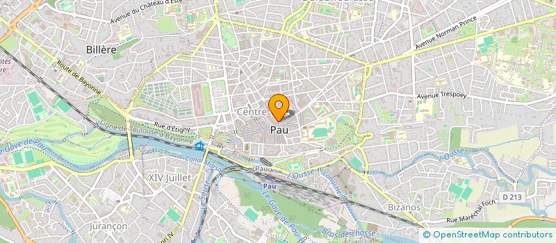 localisation de l'entreprise PARFUMS ET BEAUTE SARL  PAU