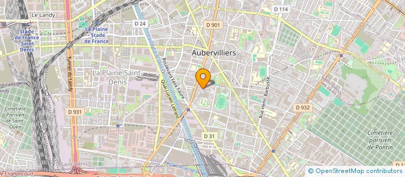 localisation de l'entreprise PARFUMS ET COSMETIQUES DEMARQUES à AUBERVILLIERS