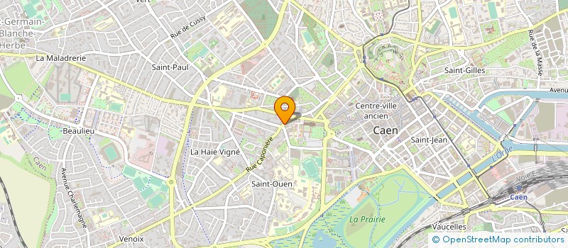 localisation de l'entreprise PARFUMS ET TRESORS D'ORIENT à CAEN
