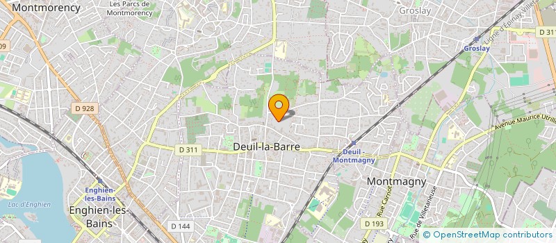 localisation de l'entreprise PARFUMS LEGAT  DEUIL-LA-BARRE