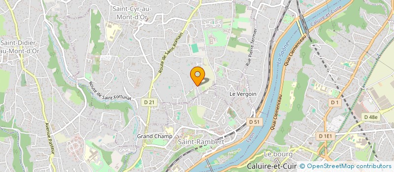 localisation de l'entreprise PARFUMS VANEL  SAINT-CYR-AU-MONT-D'OR