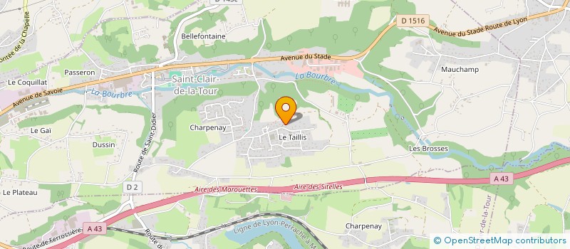 localisation de l'entreprise PARGAN SCI  SAINT-CLAIR-DE-LA-TOUR