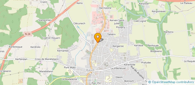 localisation de l'entreprise PARGOULI  BAUD