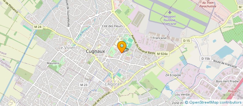 localisation de l'entreprise PARHELIE  CUGNAUX