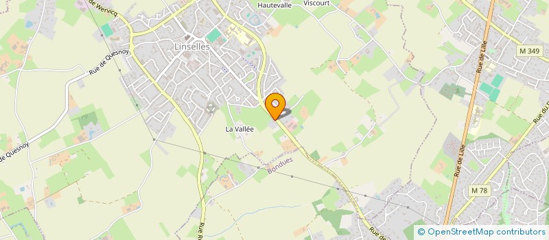 localisation de l'entreprise PARHELIE à LINSELLES