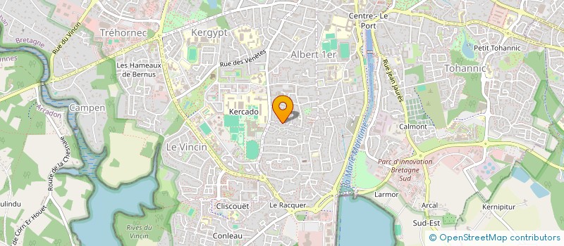 localisation de l'entreprise PARHELIE à VANNES