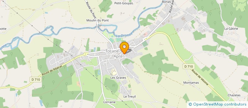 localisation de l'entreprise PARI CANTON MONTAGRIER  TOCANE-SAINT-APRE