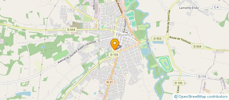 localisation de l'entreprise PARI PASSU CLAIRAC  LA SAUVETAT