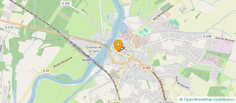 localisation de l'entreprise PARI'S CAFE à AUXONNE