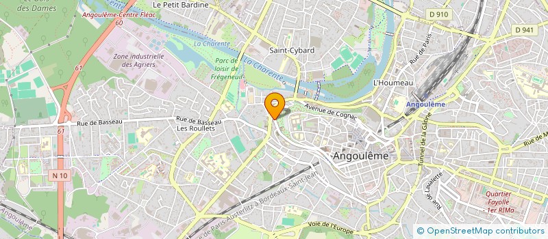 localisation de l'entreprise PARIA PRODUCTION à ANGOULEME