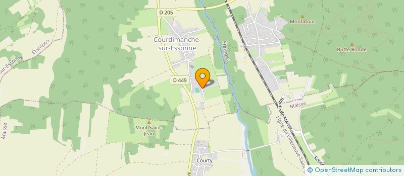 localisation de l'entreprise PARIBAIL  COURDIMANCHE-SUR-ESSONNE