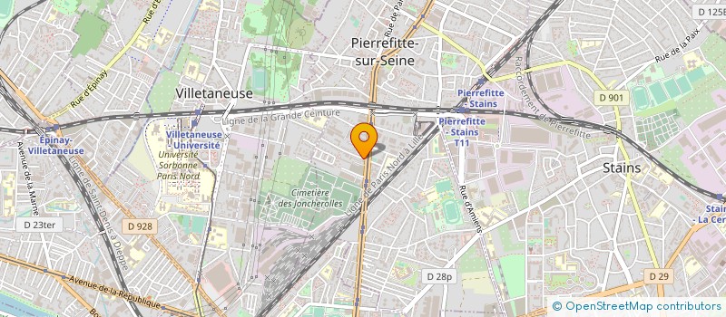 localisation de l'entreprise PARIBAT à PIERREFITTE SUR SEINE