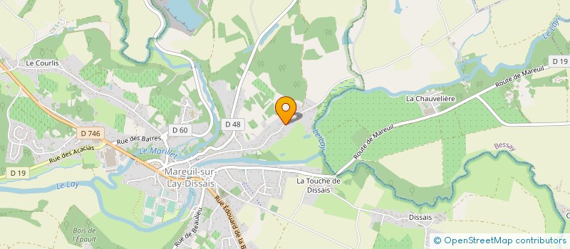 localisation de l'entreprise PARIBAT VENDEE  MAREUIL-SUR-LAY-DISSAIS