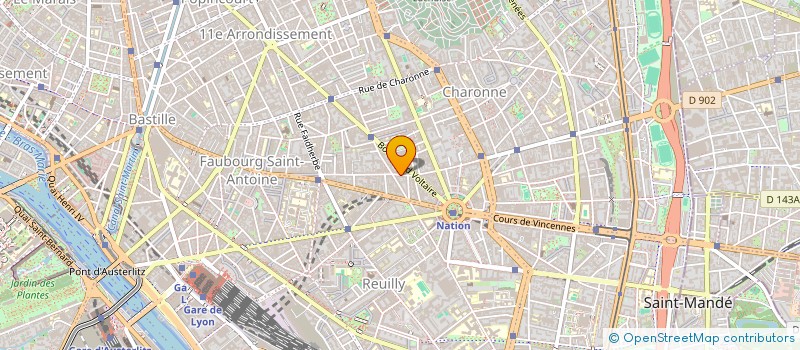 localisation de l'entreprise PARICASTEL à PARIS