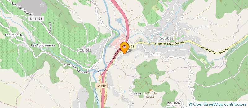 localisation de l'entreprise PARICY  LODEVE