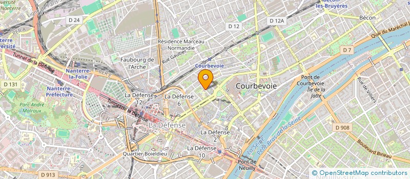 localisation de l'entreprise PARIDA à COURBEVOIE