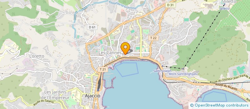 localisation de l'entreprise PARIDEV  AJACCIO