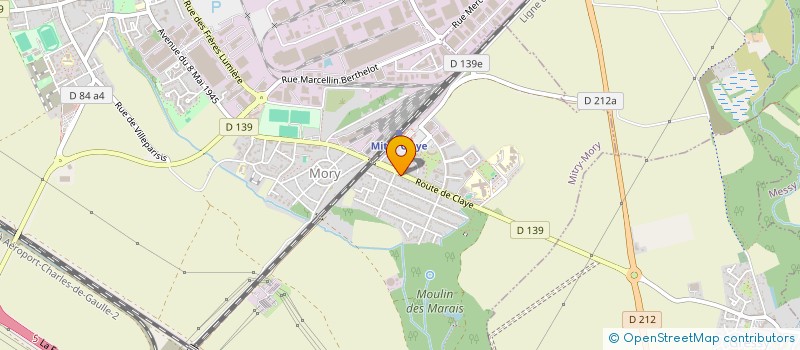 localisation de l'entreprise PARIDIF à MITRY-MORY
