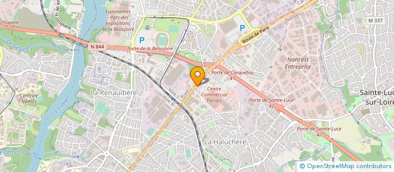 localisation de l'entreprise PARIDIS RESTAURATION à NANTES