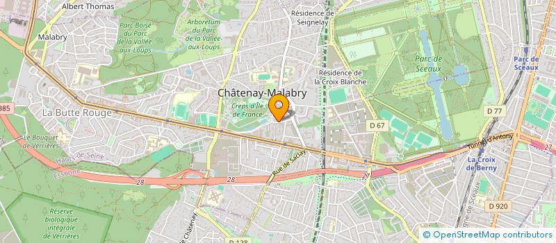 localisation de l'entreprise PARIENTY R ET FONTAINE Y à CHATENAY-MALABRY