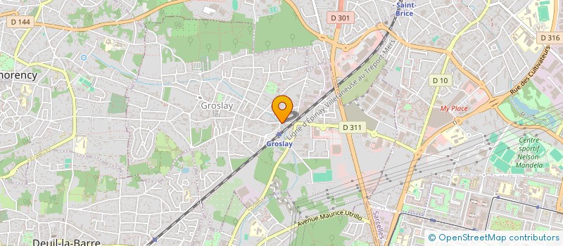 localisation de l'entreprise PARIFERI SA à GROSLAY