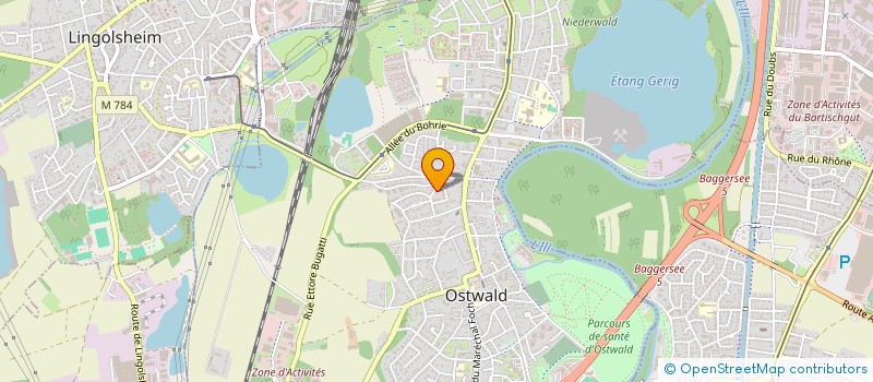 localisation de l'entreprise PARIFLO  OSTWALD