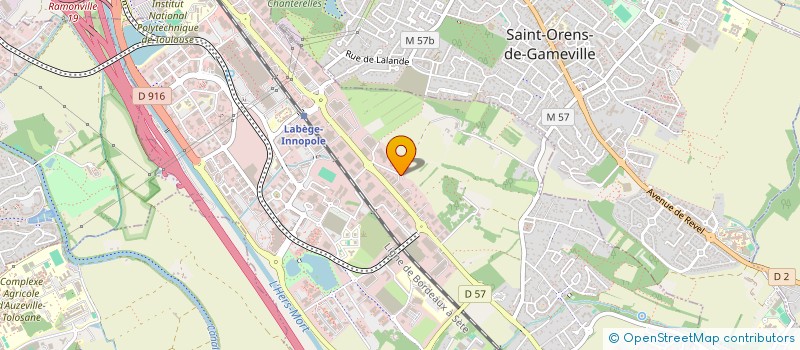 localisation de l'entreprise PARIGEFI à LABEGE