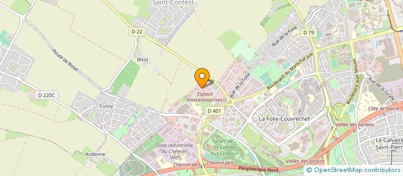 localisation de l'entreprise PARIGNE ENERGIE  SAINT-CONTEST