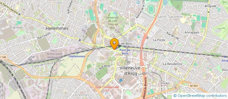 localisation de l'entreprise PARIISI à VILLENEUVE-D'ASCQ