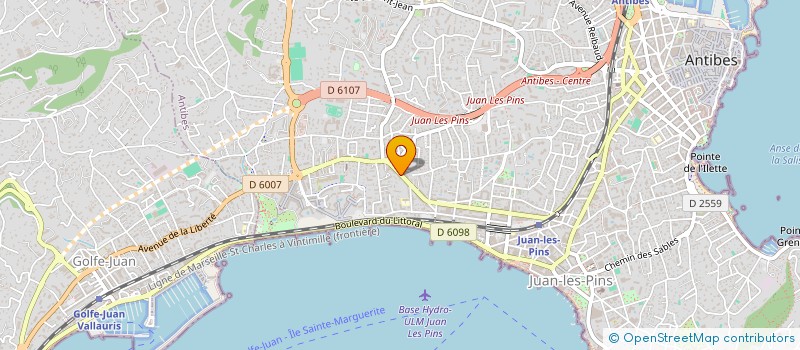 localisation de l'entreprise PARIKA à ANTIBES