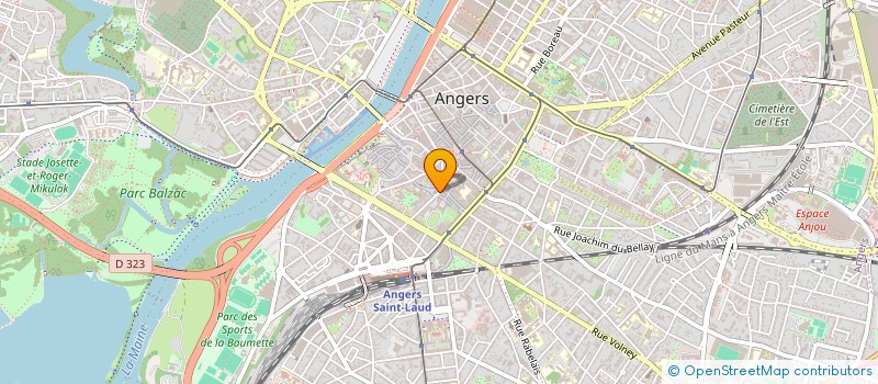localisation de l'entreprise PARILENE SARL à ANGERS