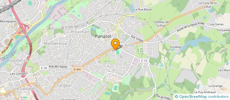 localisation de l'entreprise PARILIM VTC à PANAZOL