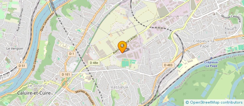 localisation de l'entreprise PARILLY VERT  CALUIRE-ET-CUIRE