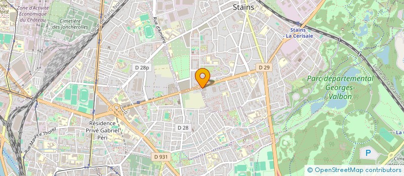 localisation de l'entreprise PARILUX à STAINS